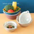 Kitchen vegetable drain basket living room fruit bowl